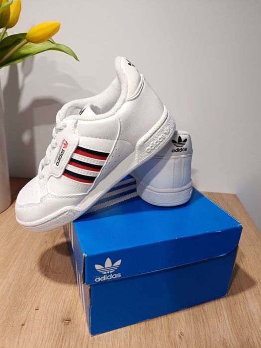 Buty Adidas Orginals Continental 80 Stripes El S42613 Biały Rozmiar 26