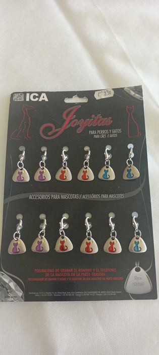 Coleira para gatos com nome/pingente