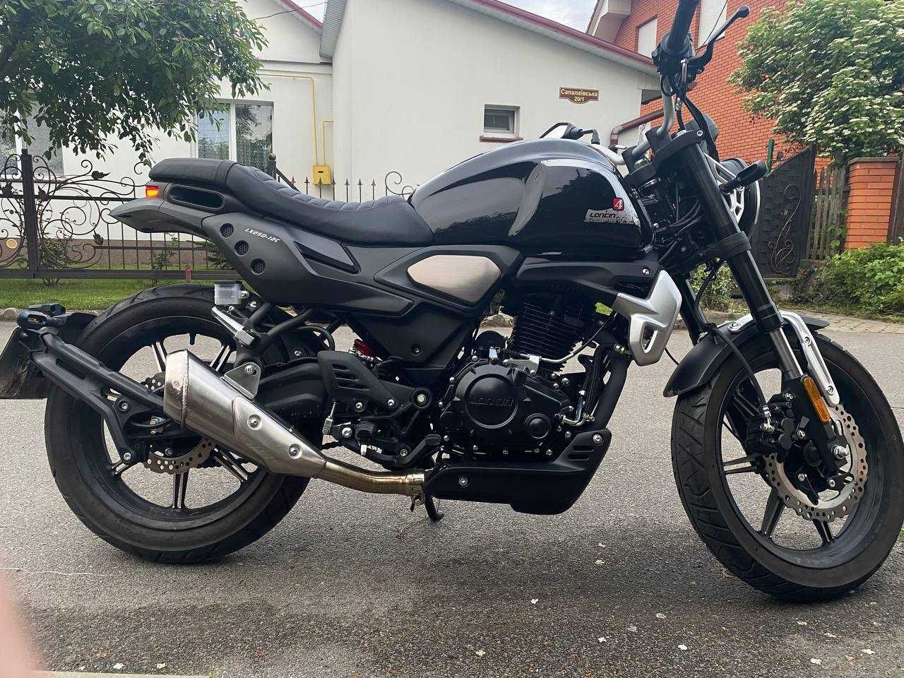 Loncin LX-250-12C AC4 - мотоцикл лонсін чоппер, класичний, кафе рейсер