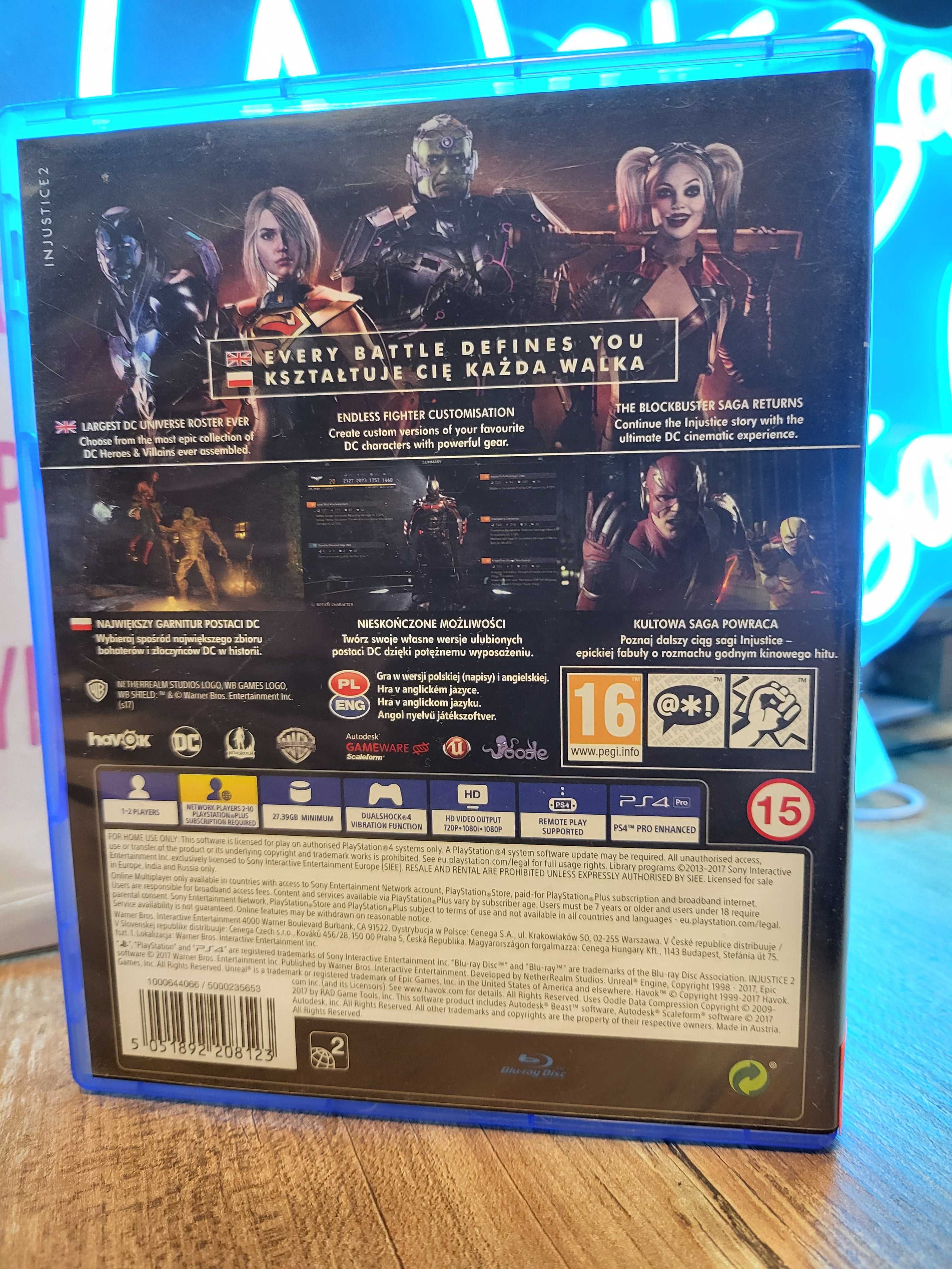 INJUSTICE 2 Sony PlayStation 4 PS4 PS5 jak Tekken Batman SklepRetroWWA