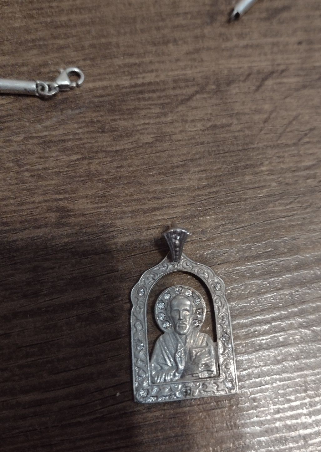 Ладонка серебряная 925.