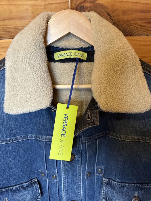 Versace Jeans шерпа джинсовка оригінал