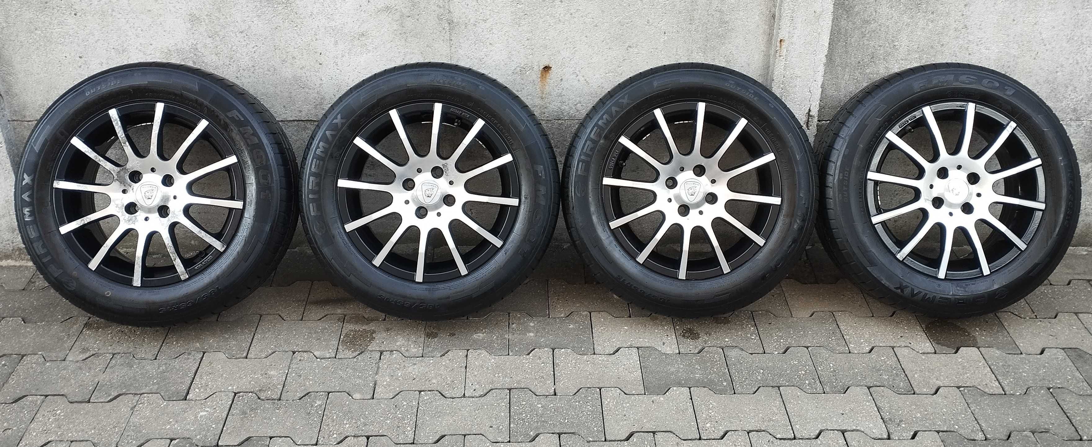Felgi aluminiowe ALUETT 15 cali 4x100 +opony 185/65 R15 UNIKATOWY wzór