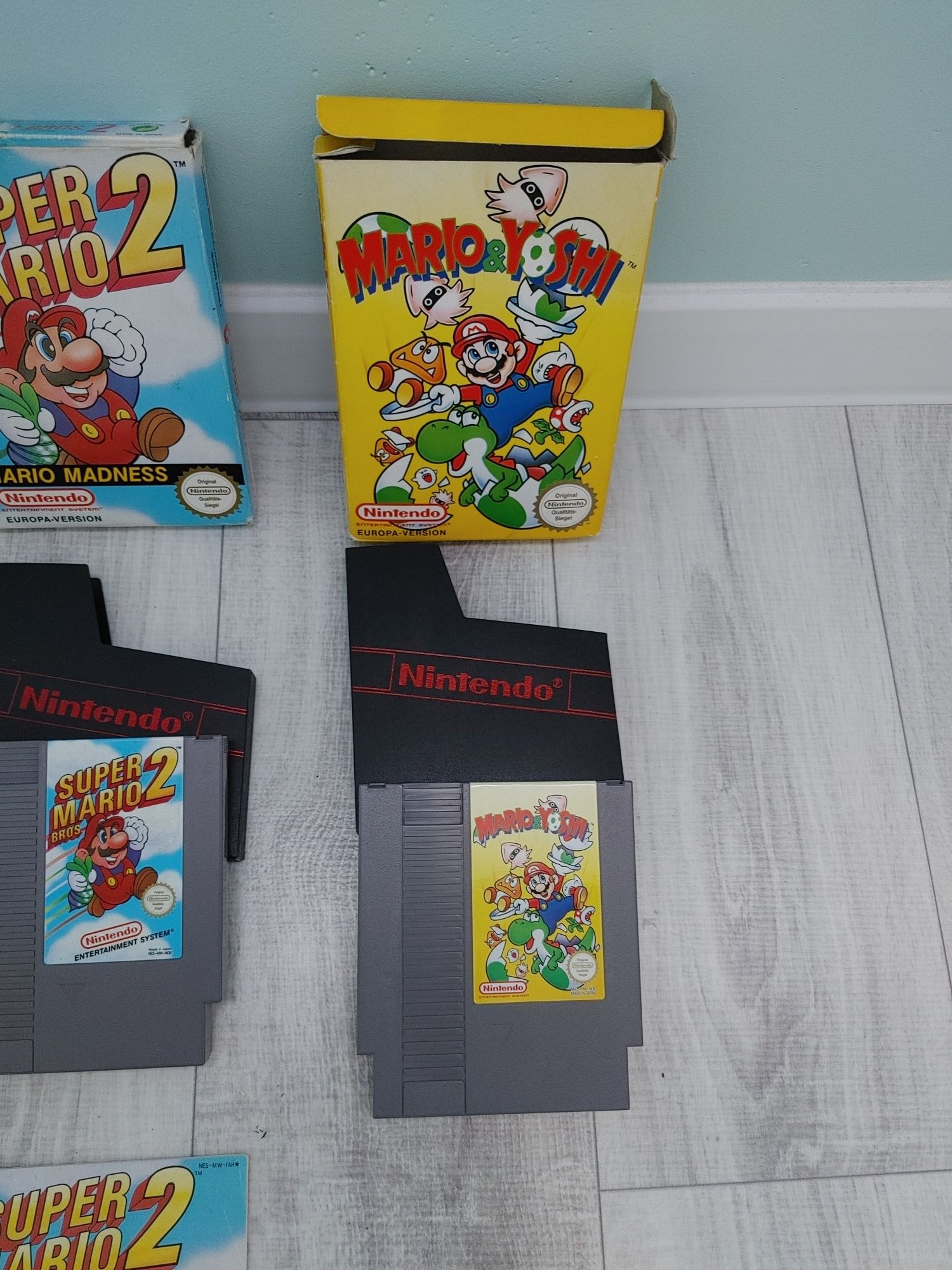 NINTENDO NES 3 x gry Mario + opakowania SPRAWDŹ