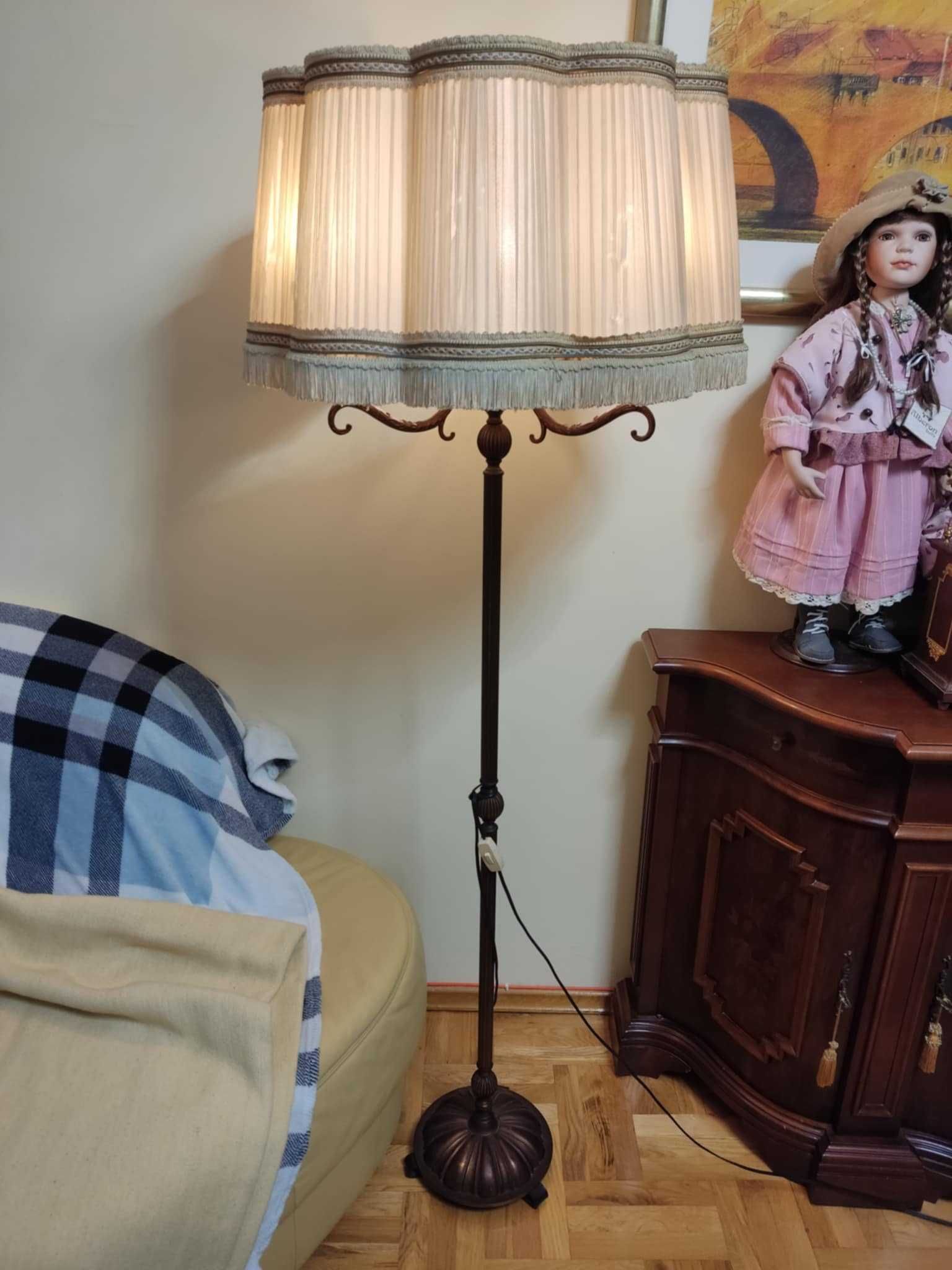 stara lampa  podłogowa 3 ramiona