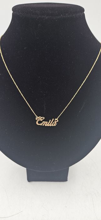 Złoty naszyjnik z imieniem Emilia 585 GOLD MONEY