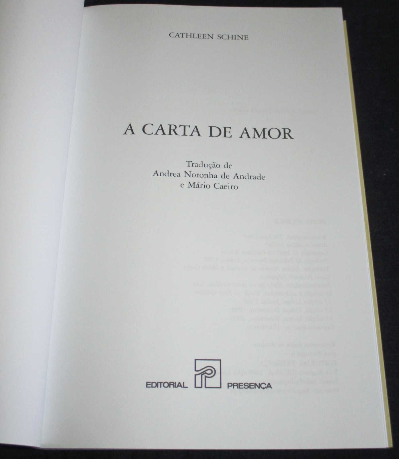Livro A Carta de Amor Cathleen Schine