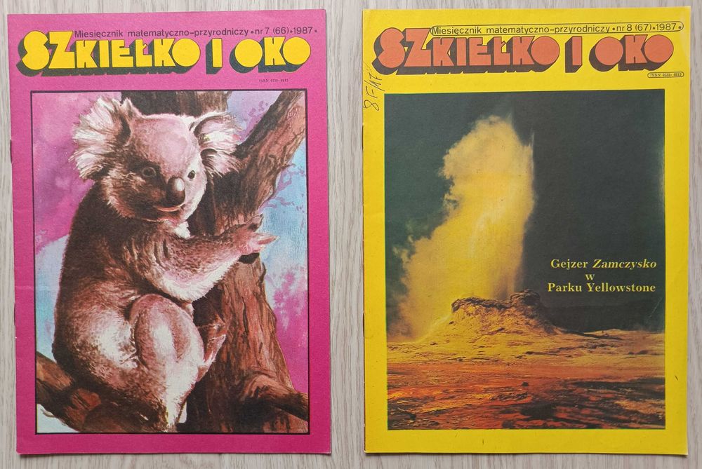 Czasopismo naukowe dla dzieci "Szkiełko i Oko" rocznik 1987