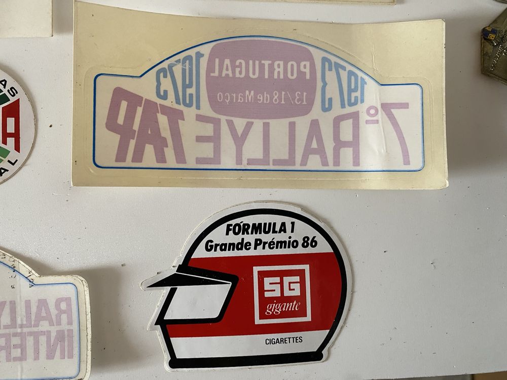 Lote autocolantes desporto automóvel