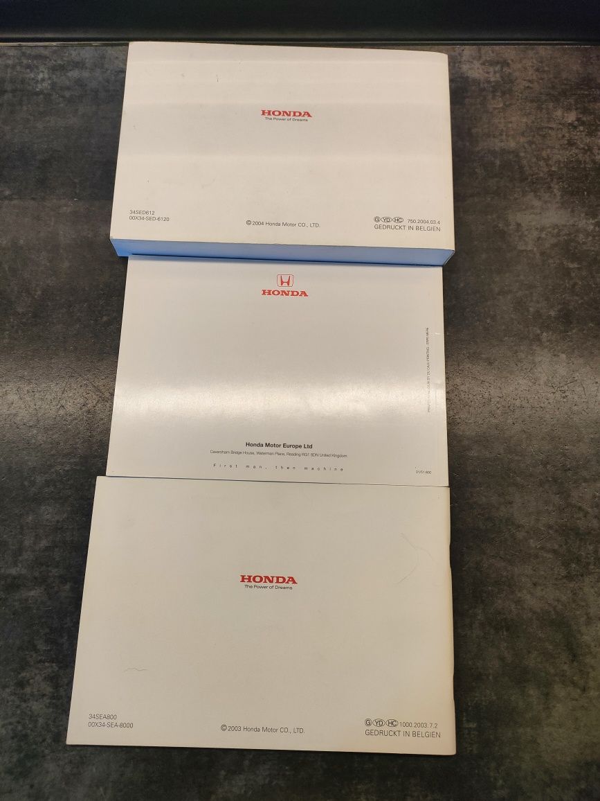 Książki instrukcja obsługi Honda 2004