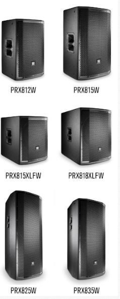 Акустика JBL PRX 812W, 815W, 825W, 835W, 815XLFW, 818XLFW, One