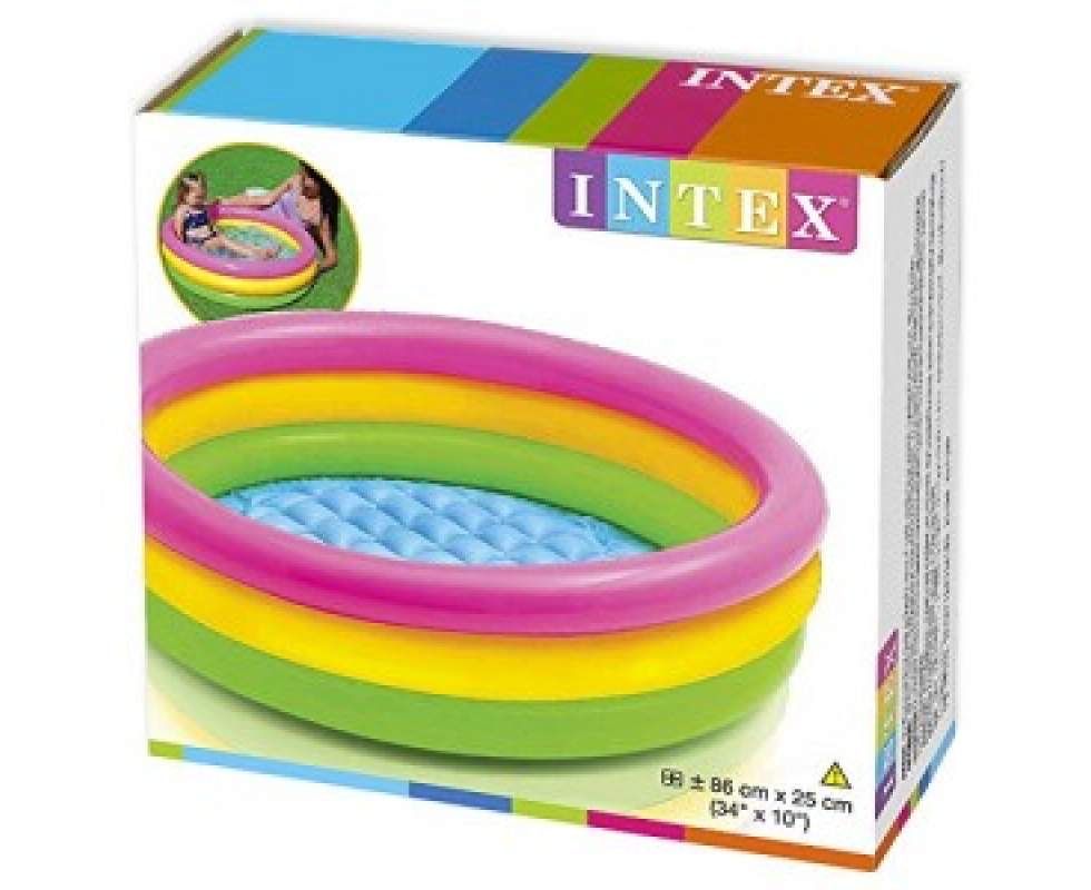 Бассейн детский Intex 86 х 25 см з надувним дном