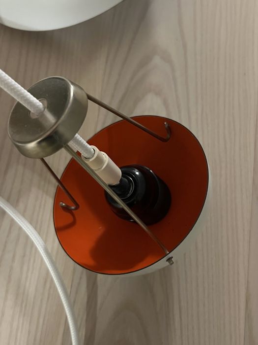 Para lamp Flowepot Verner Panton Louis Poulsen oryginał emaljowane