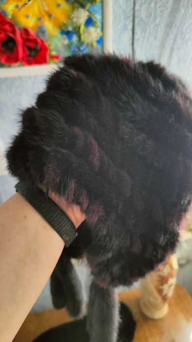 Норковый комплект Шапочка и Сумочка