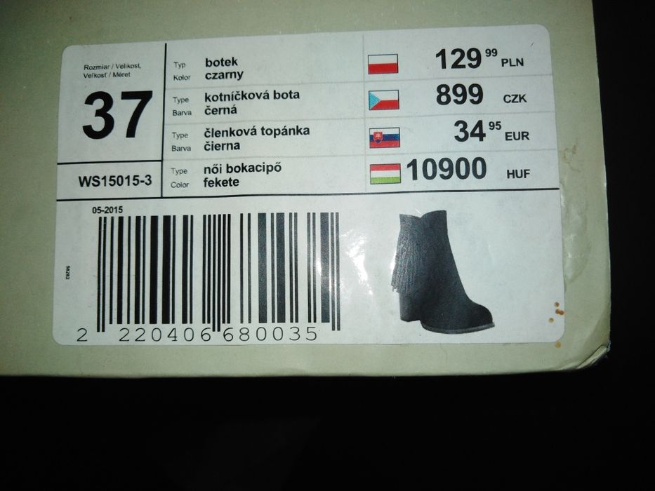 Buty damskie czarne zamszowe