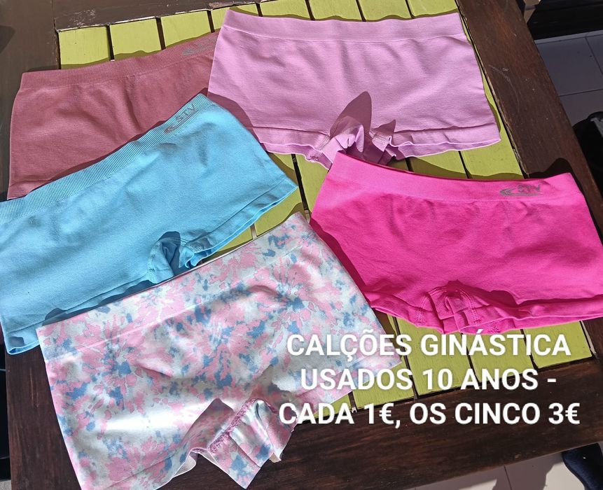 Calções ginástica usados