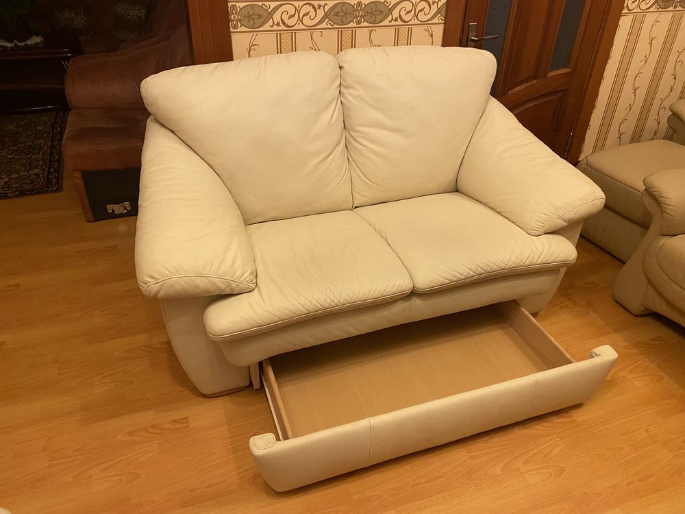 Диван Шкіряний 3+2 Розкладний LongLife