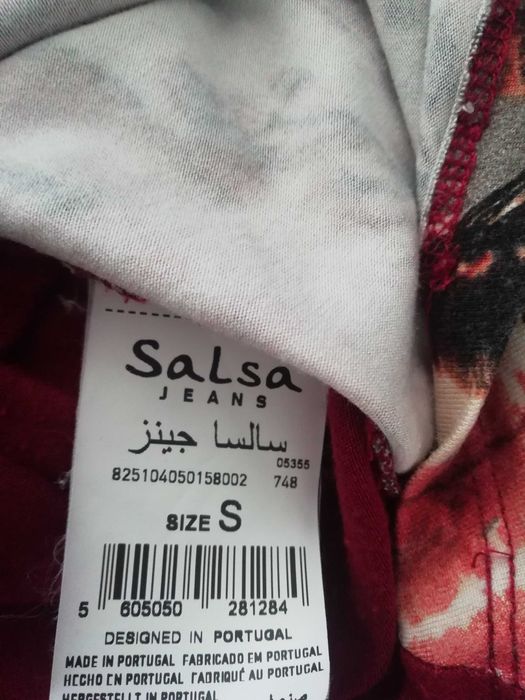 Túnica camisola estampada assimétrica, Salsa S