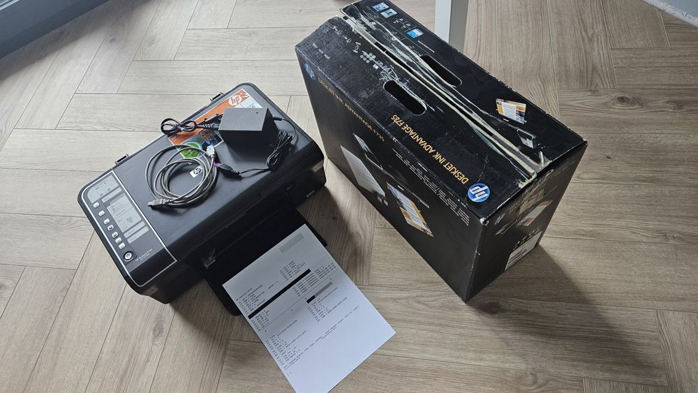 Drukarka atramentowa hp f735, komplet, sprawna