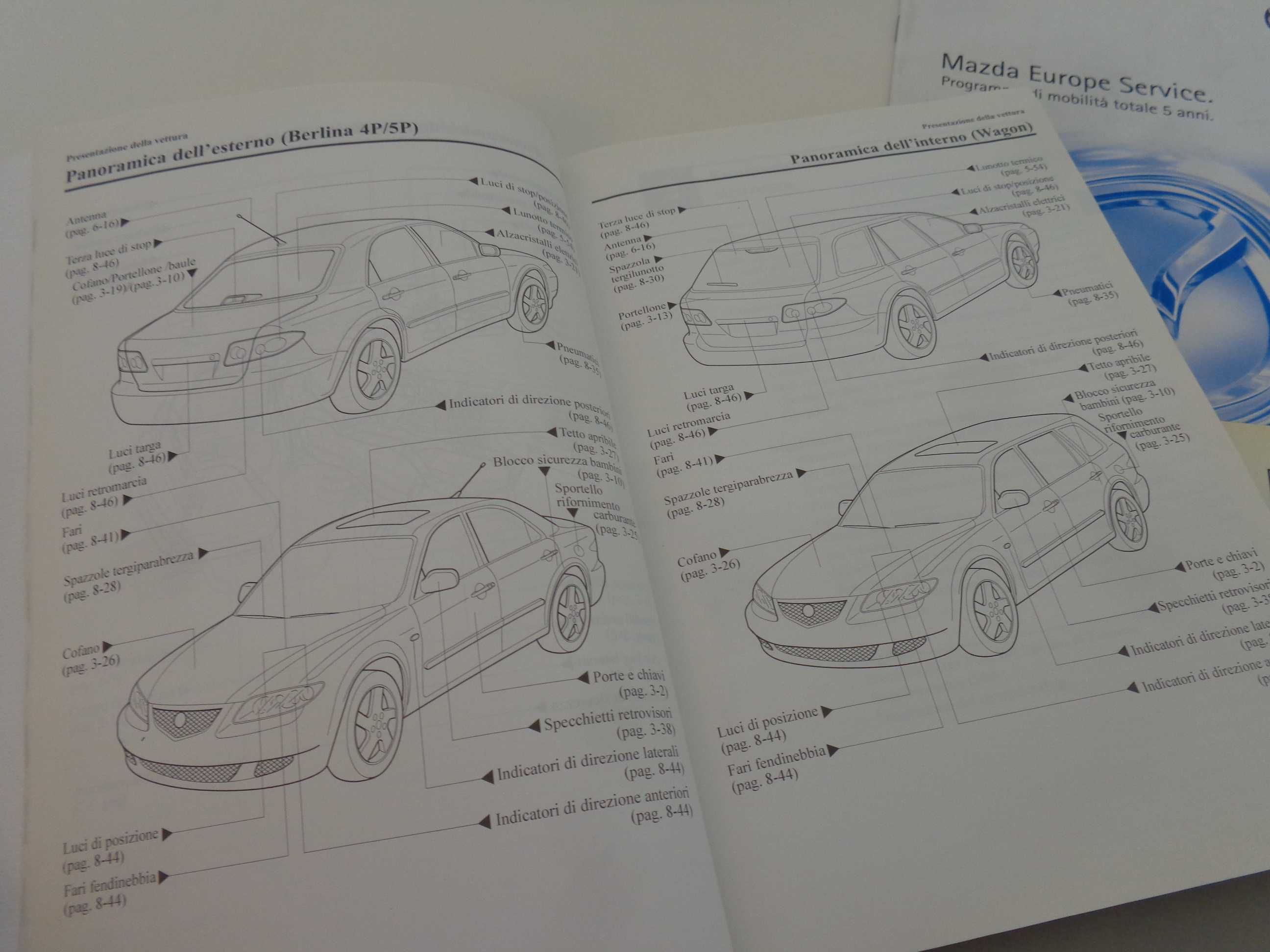 Instrukcja obsługi Mazda 6, książka gwarancyjna