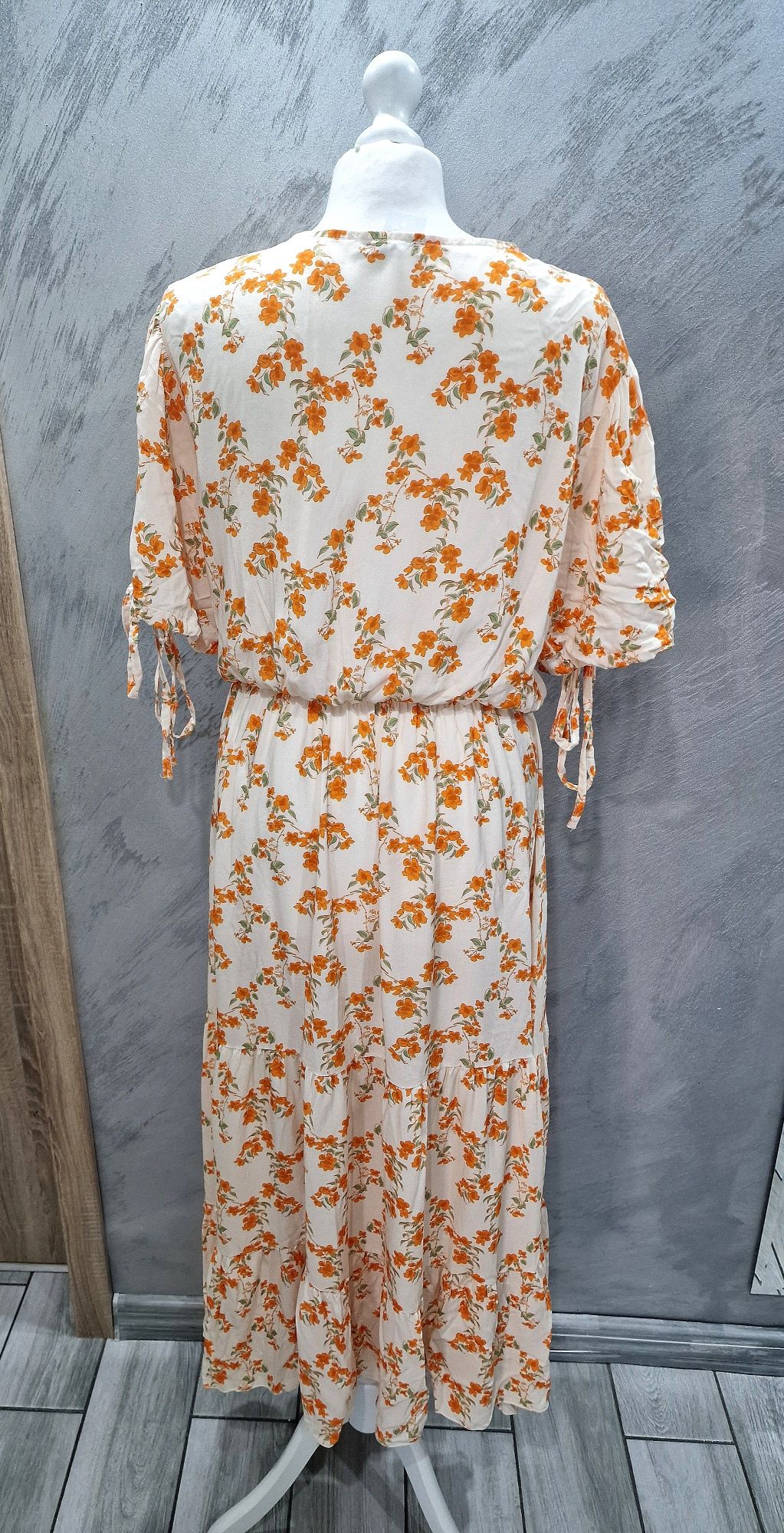 Sukienka 40 42 maxi lato Wiskoza