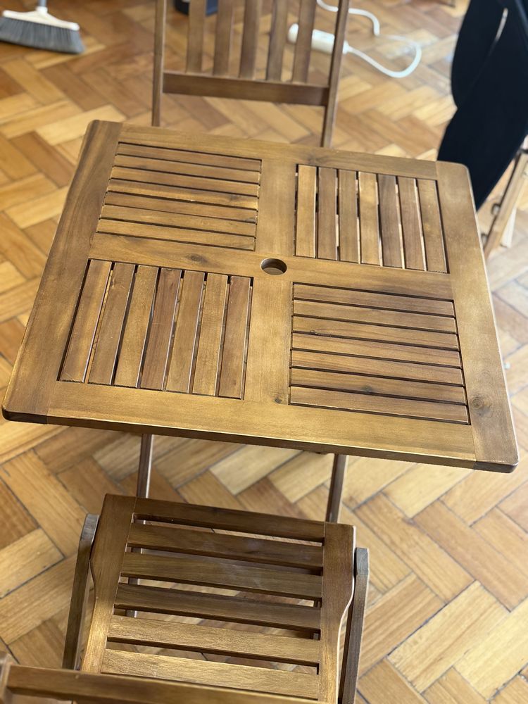 Conjunto Jardin 2 lugares de madeira