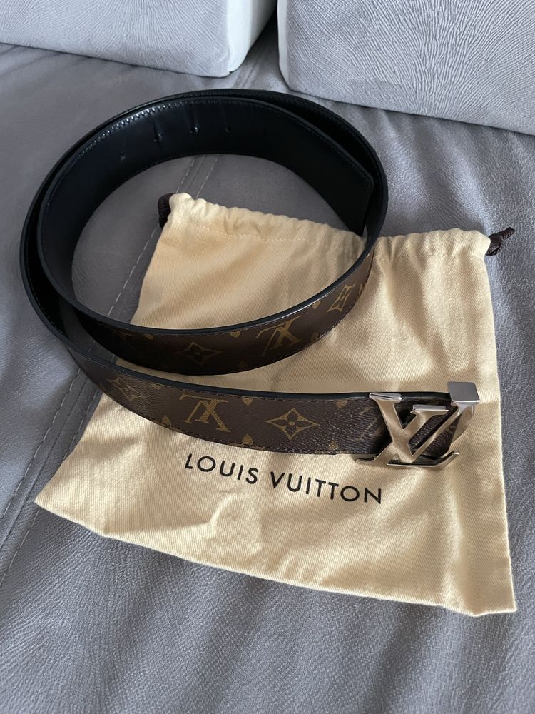 Oryginalny dwustronny pasek louis vuitton 95