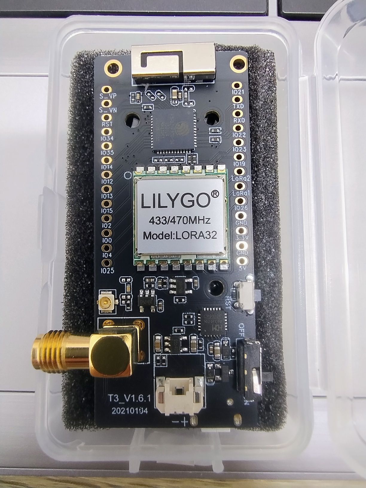 Модуль LILYGO ESP32 TTGO Lora 433/470 MHz
Бездротовий трансивер LILYGO