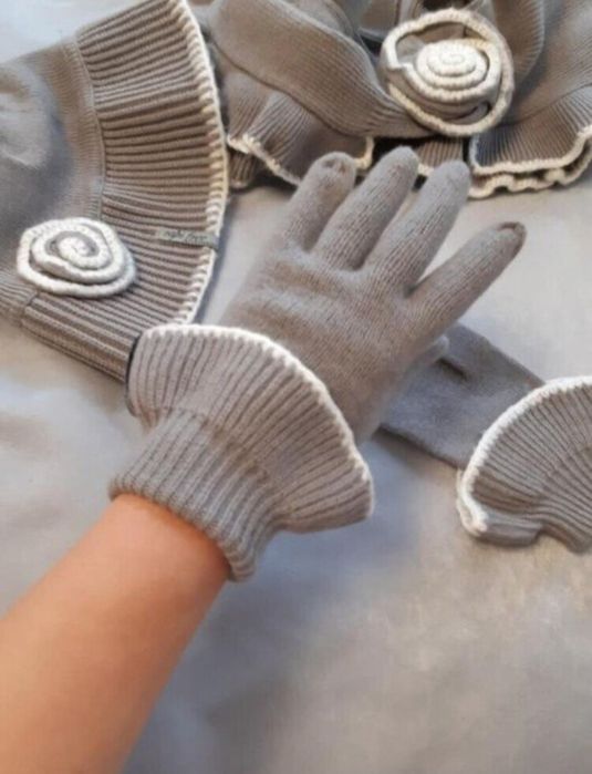 Комплект-Трійка Caps free шапка, шарф та рукавички