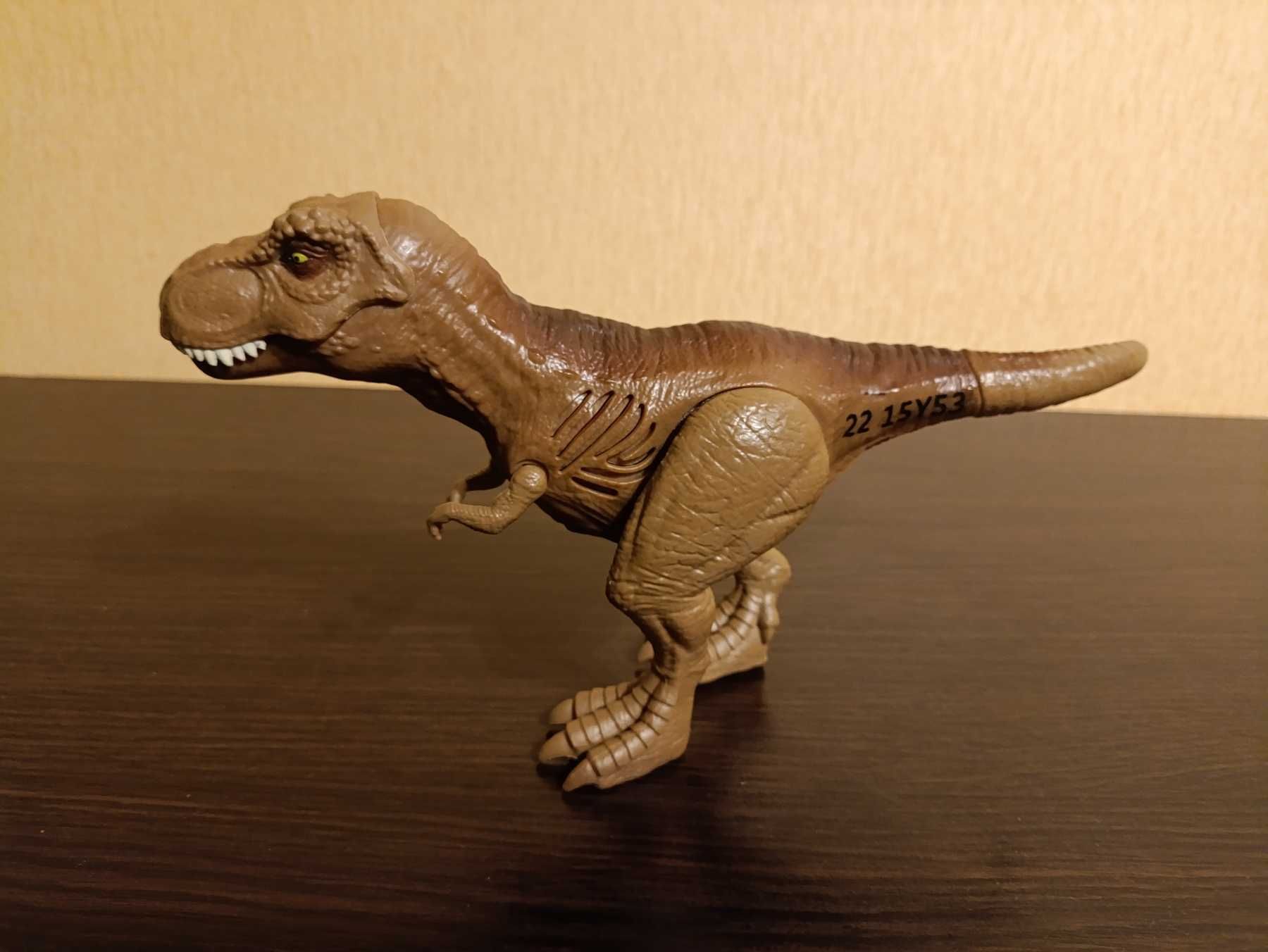 Динозавр Тиранозавр T-rex фирменный со звуком +подарок солдаты рыцари