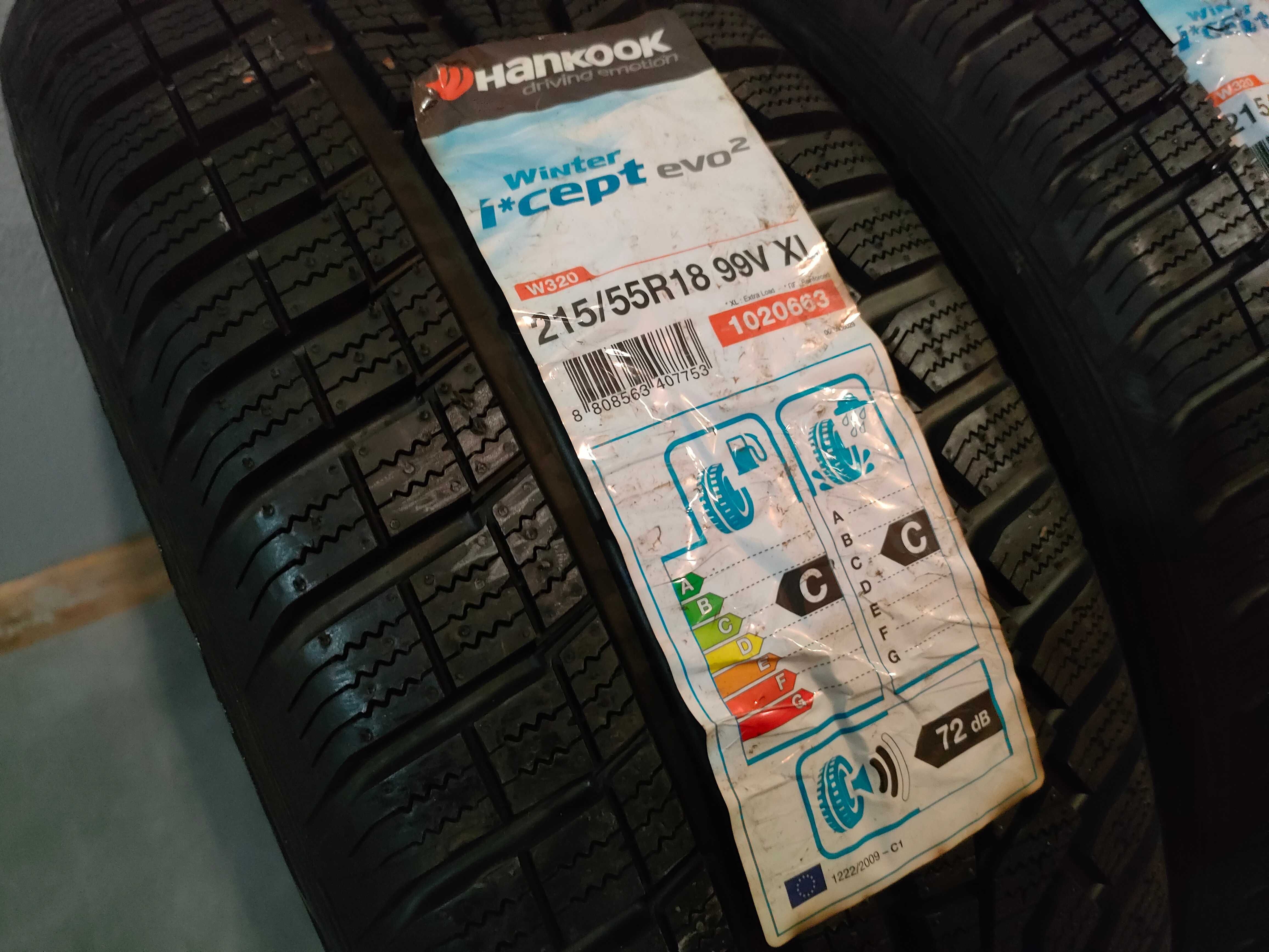 Opony 215/55r18 99V Hankook Winter iCept Evo2 4sz Zima NOWE