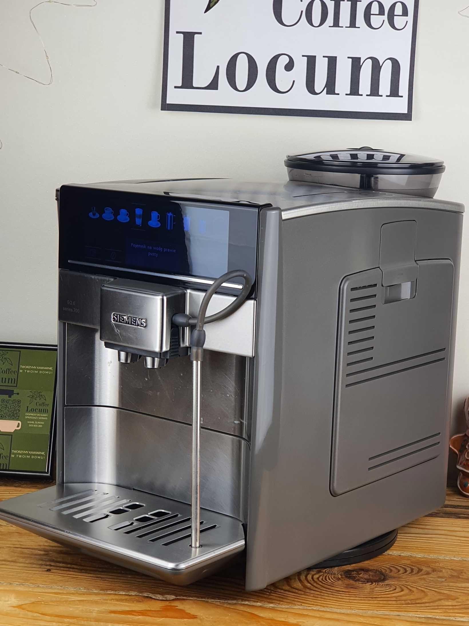Solidny ekspres do kawy Siemens EQ.6 s700 z gwarancją! po serwisie