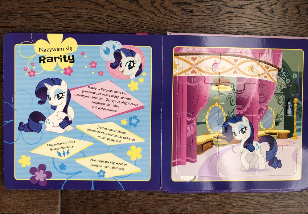 My little pony. Książka z puzzlami, 4 układanki. 3+