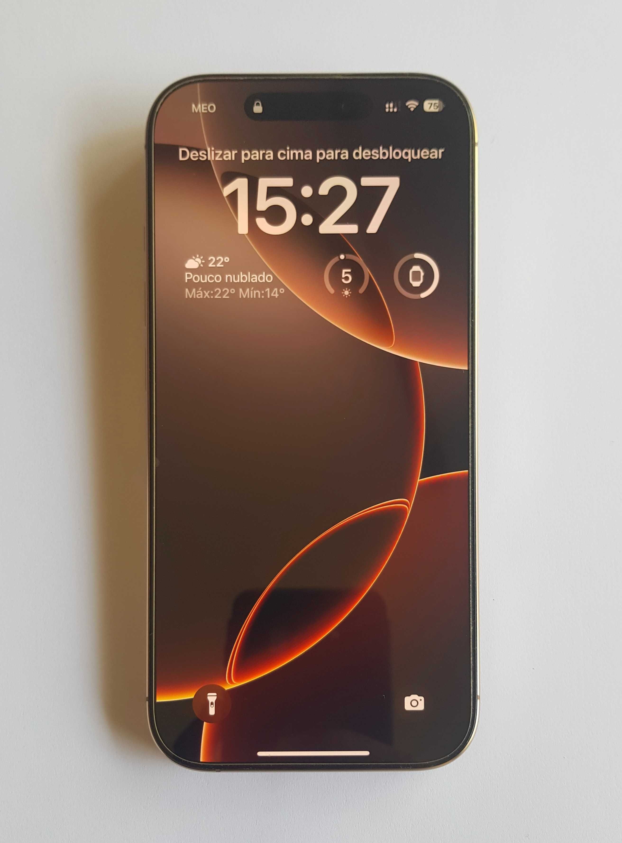 iPhone 16 Pro Desert Titanium igual a novo com garantia
