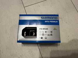 Pedały rowerowe Shimano SPD PD-M540 czarne + bloki