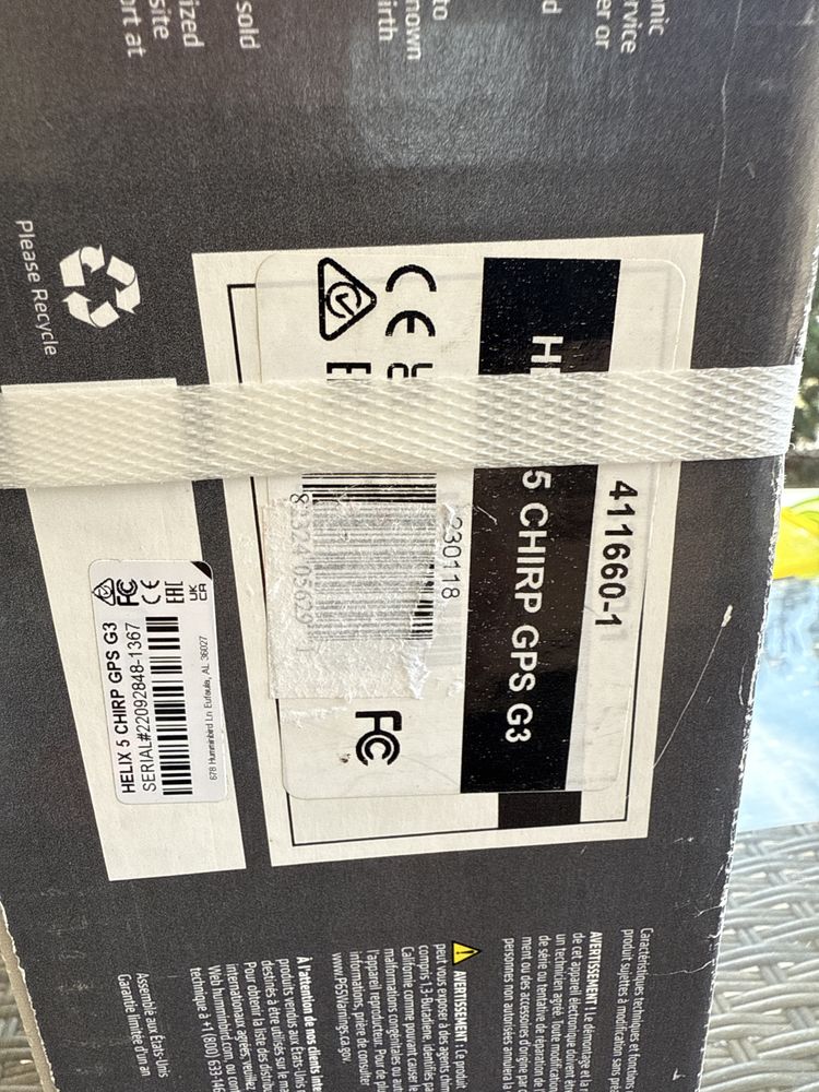 Echosonda skaner Humminbird Helix 5 G3 Chirp Gps nowa