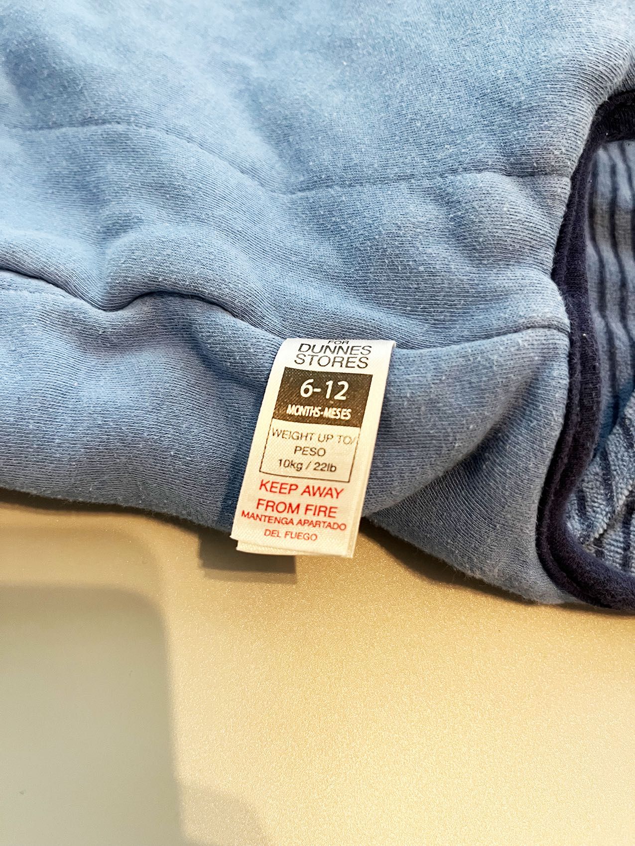 Dunnes Stores śpiworek niemowlęcy granatowy 6-12 Mac