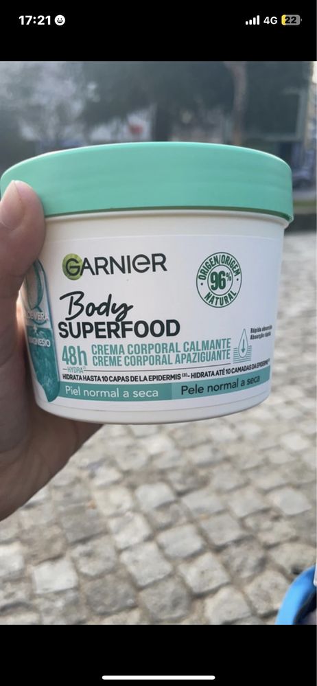 Creme corporal da Garnier - Body Superfood