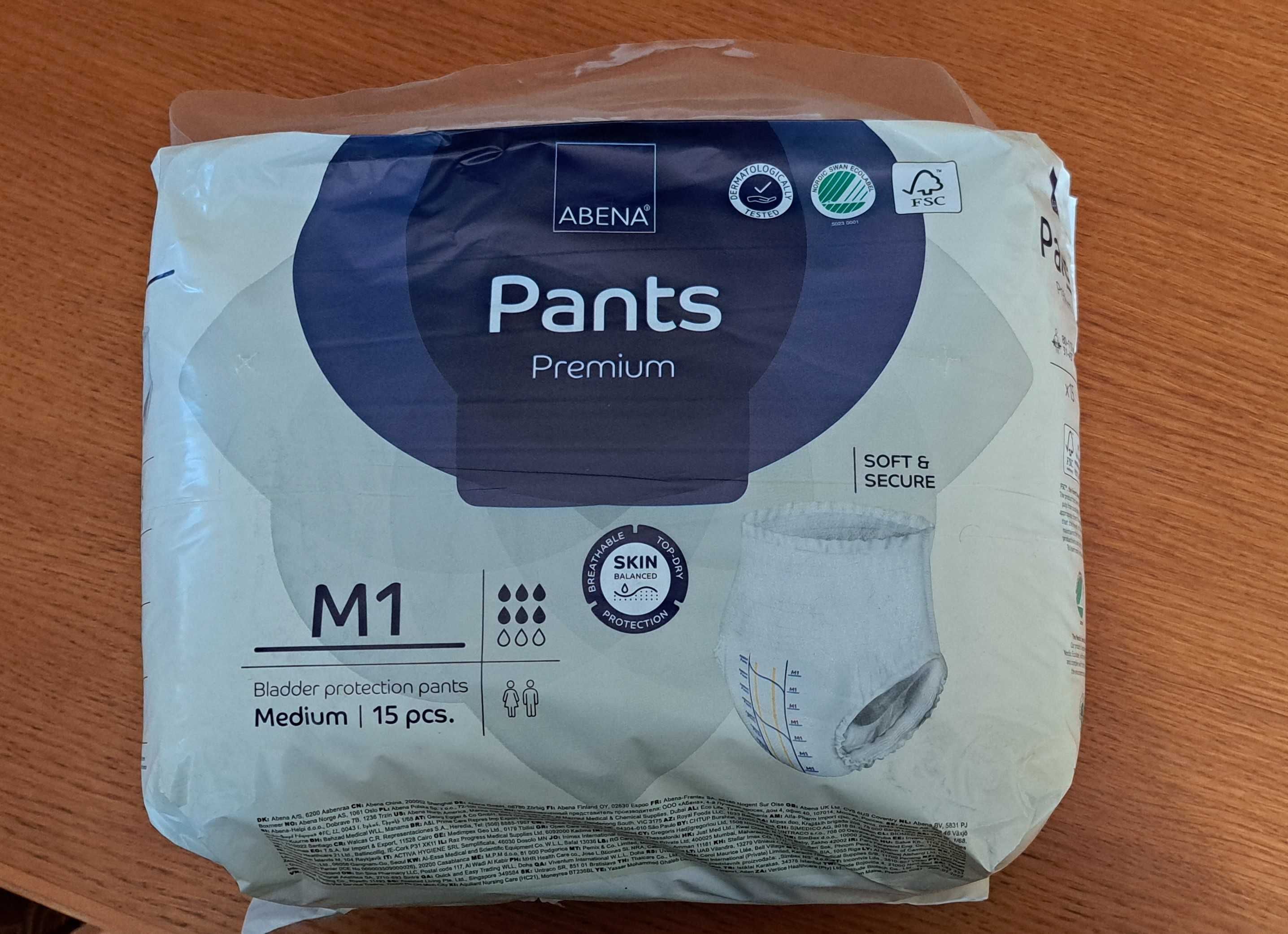 11 x Pieluchomajtki Abena Pants Premium rozmiar M1