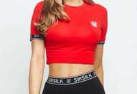 топ короткий siksilk червоний s