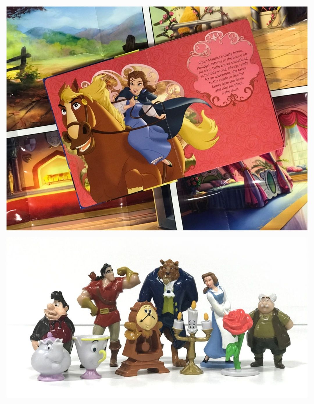Disney Beauty and the Beast My Busy Books z figurkami po angielsku