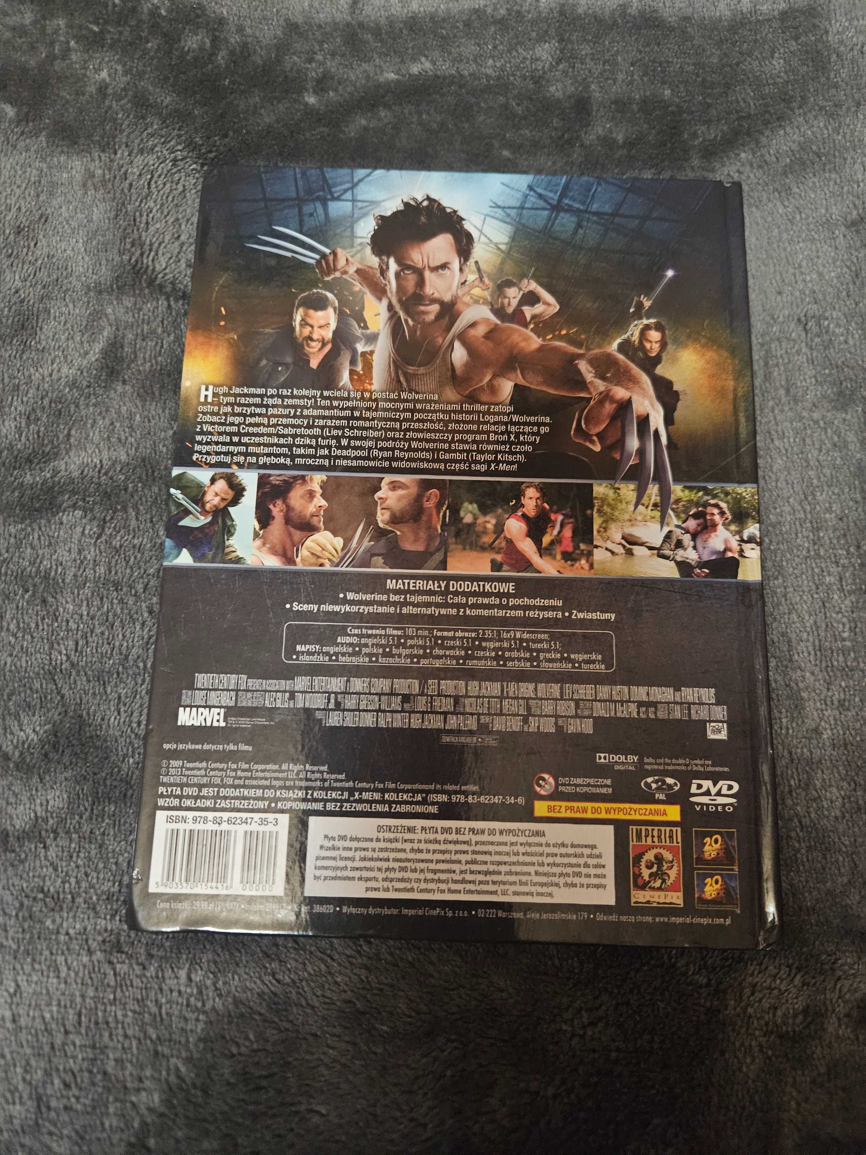 Zestaw filmów DVD z serii "X-men"