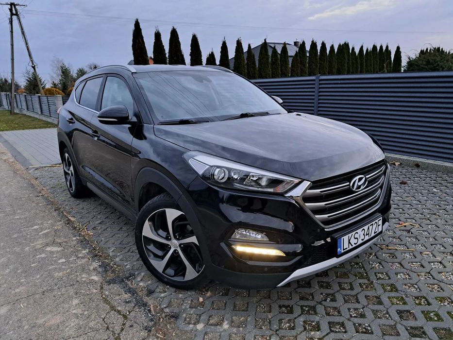 Hyundai Tucson 1,7CRDI, 141KM, automat, skóra, navi, kamera, pdc, oryginał lakier.