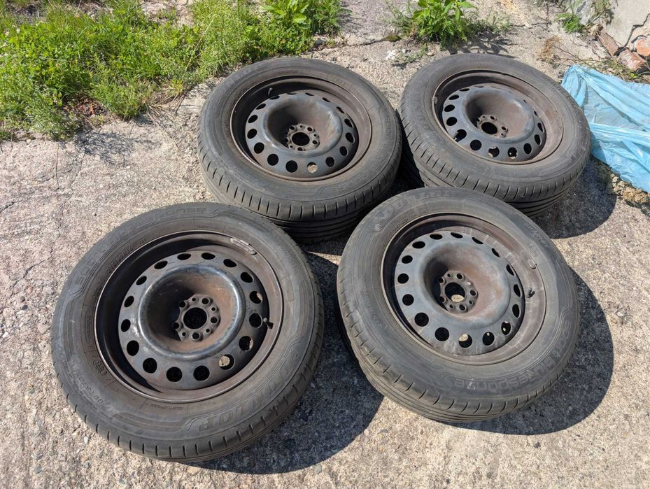 5x98 felgi stalowe + opony dunlop sport blueresponse 215/60/R16
