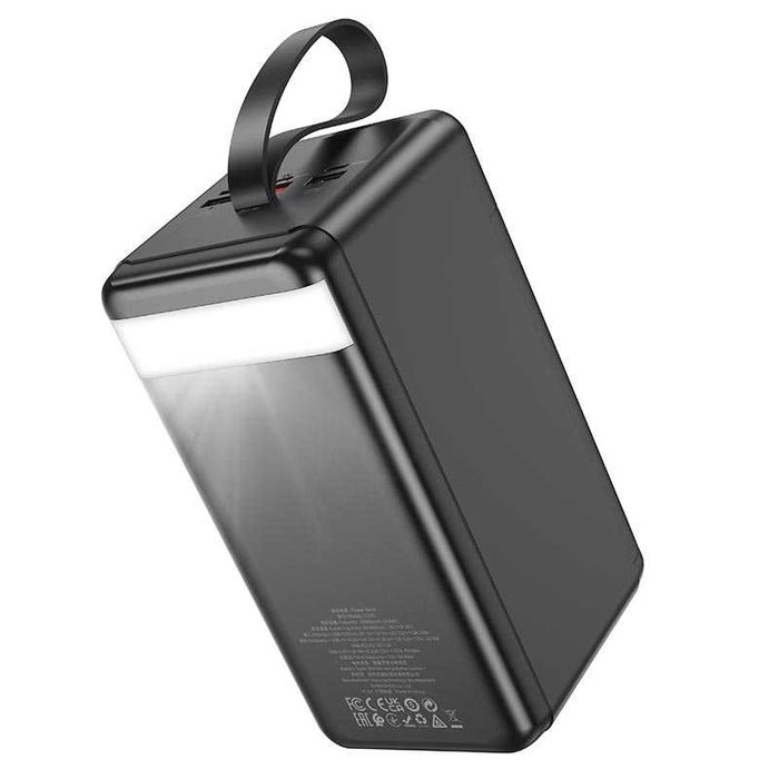 Повербанк HOCO J123D большая емкость 90000 мАч 22,5 Вт power bank LED