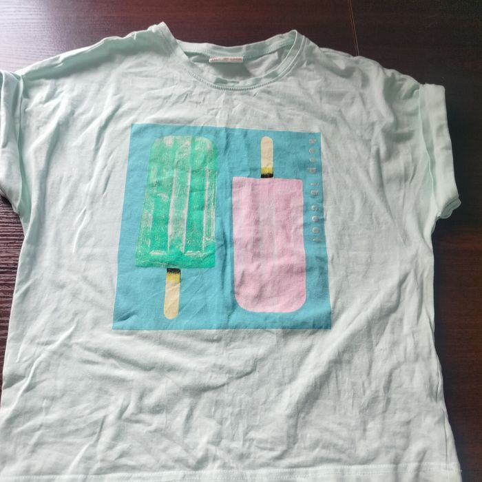 Koszulka t shirt dziewczęca krótki rękaw bluzka nadruk Coccodrillo 152