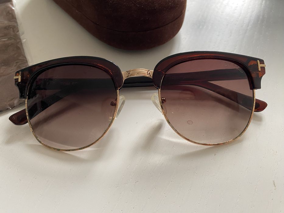 Tom Ford okulary prxeciwsloneczne brazowe