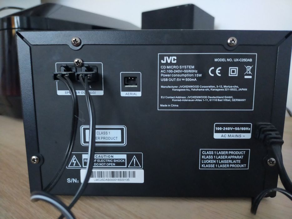 JVC mini wieża CD,USB,FM,bluetooth