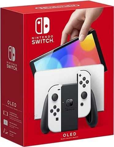 Switch Consola, 64GB OLED + Branca Joy-Con, Caixa