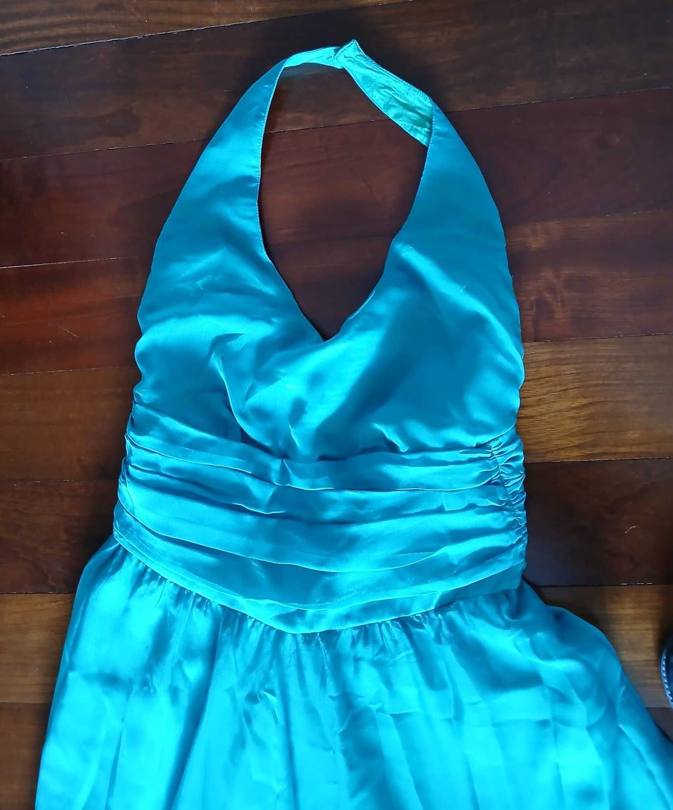 Vestido comprido verde